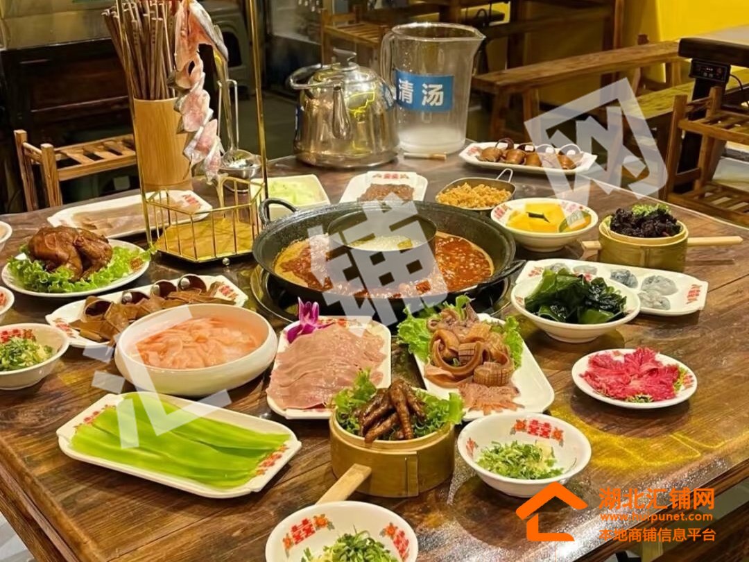 郧西城关镇中心临街360㎡精装火锅店转让
