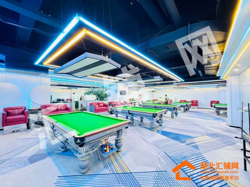 阳光栖谷临街1100㎡精装台球厅转让