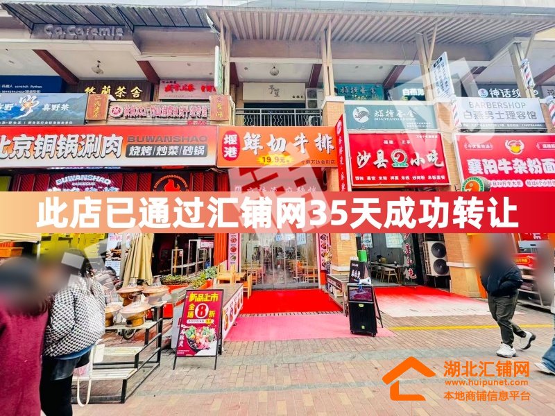 (35天成功轉(zhuǎn)讓?zhuān)┤f(wàn)達(dá)金街臨街75㎡精裝門(mén)面?